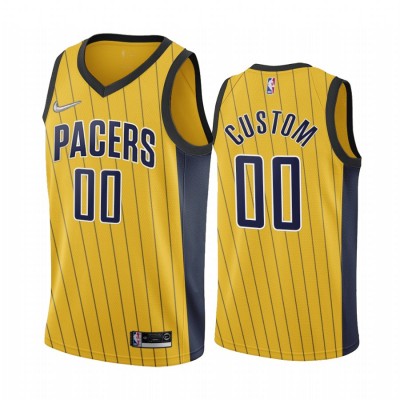 Indiana Pacers Personalized Gold NBA Swingman 2020 21 Earned Edition Jersey